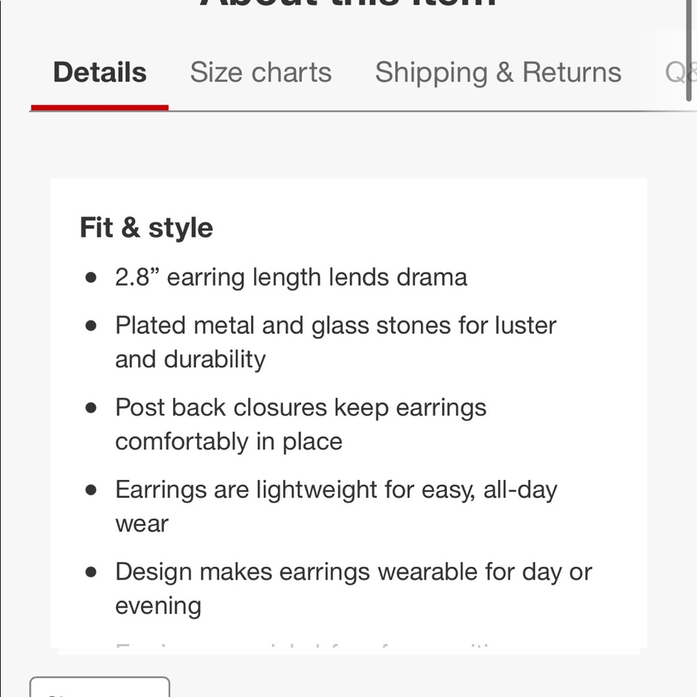 Multi colored earrings from Target - Picture 4 of 4
